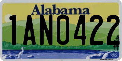 AL license plate 1AN0422
