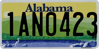 AL license plate 1AN0423