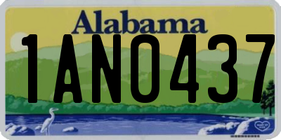 AL license plate 1AN0437
