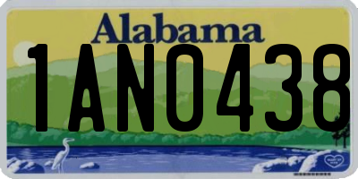 AL license plate 1AN0438
