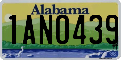 AL license plate 1AN0439
