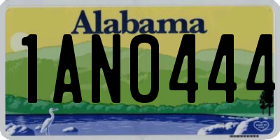AL license plate 1AN0444
