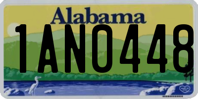 AL license plate 1AN0448