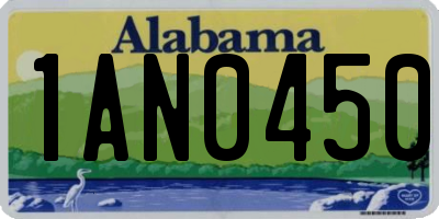 AL license plate 1AN0450