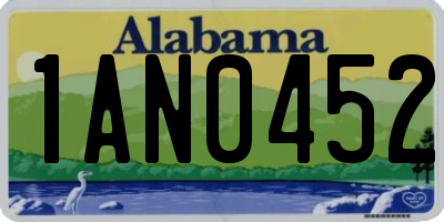AL license plate 1AN0452