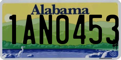AL license plate 1AN0453