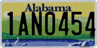 AL license plate 1AN0454