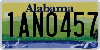 AL license plate 1AN0457