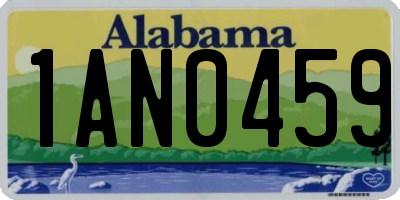 AL license plate 1AN0459