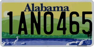 AL license plate 1AN0465