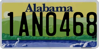 AL license plate 1AN0468