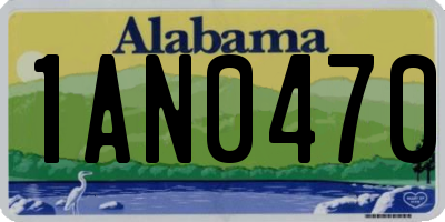 AL license plate 1AN0470
