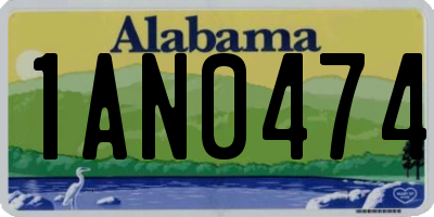 AL license plate 1AN0474