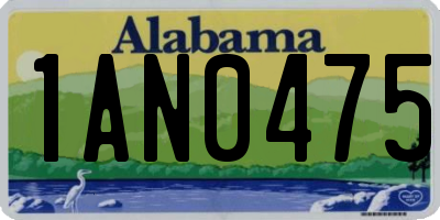 AL license plate 1AN0475