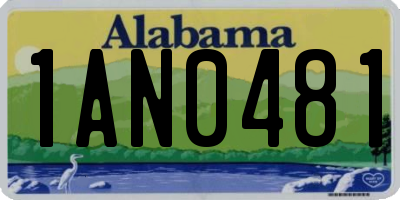 AL license plate 1AN0481