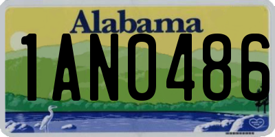 AL license plate 1AN0486