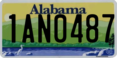 AL license plate 1AN0487