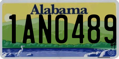 AL license plate 1AN0489