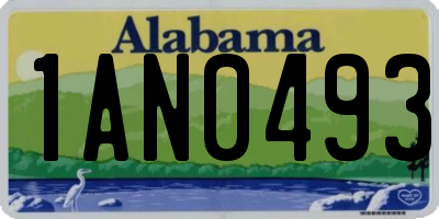 AL license plate 1AN0493