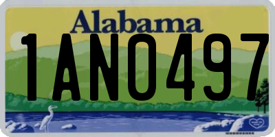 AL license plate 1AN0497
