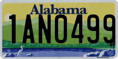 AL license plate 1AN0499