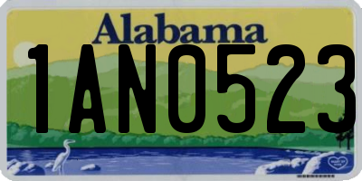 AL license plate 1AN0523