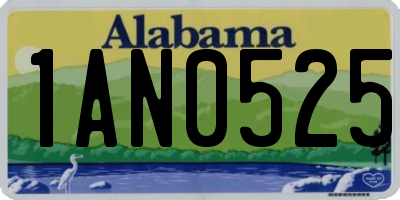AL license plate 1AN0525
