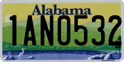 AL license plate 1AN0532