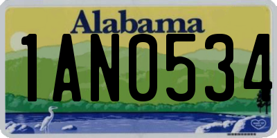 AL license plate 1AN0534