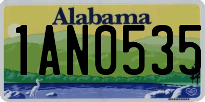 AL license plate 1AN0535