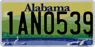 AL license plate 1AN0539