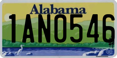 AL license plate 1AN0546