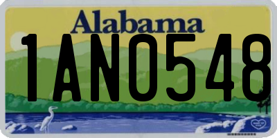 AL license plate 1AN0548