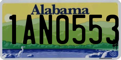 AL license plate 1AN0553