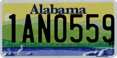 AL license plate 1AN0559