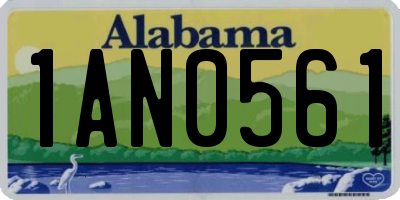 AL license plate 1AN0561