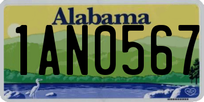 AL license plate 1AN0567