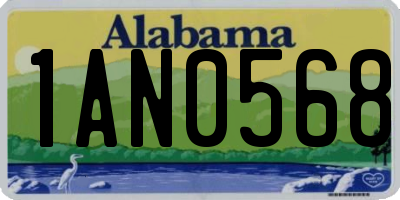 AL license plate 1AN0568