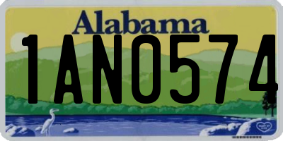 AL license plate 1AN0574