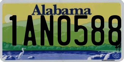 AL license plate 1AN0588