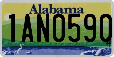 AL license plate 1AN0590