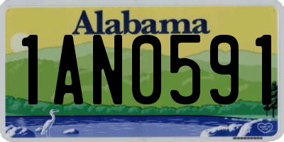 AL license plate 1AN0591