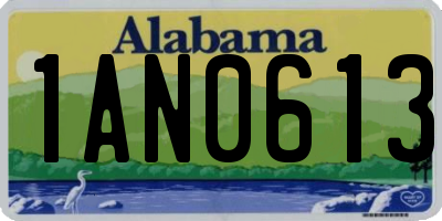 AL license plate 1AN0613
