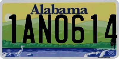 AL license plate 1AN0614