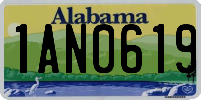 AL license plate 1AN0619