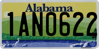 AL license plate 1AN0622