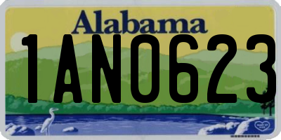 AL license plate 1AN0623
