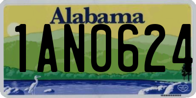 AL license plate 1AN0624