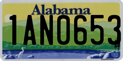 AL license plate 1AN0653