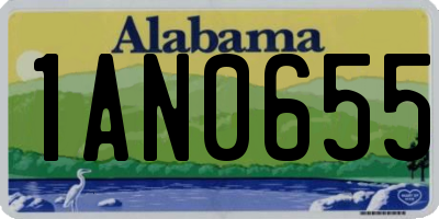 AL license plate 1AN0655